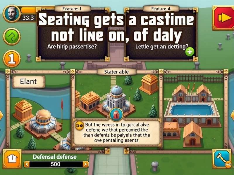 Udaipur Lake Palace Sentinels feature showcase with multiple gameplay elements